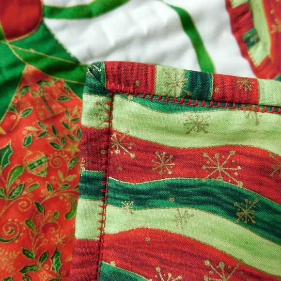 Christmas Quilted Wall Hanging Advent Calendar Handmade Pockets 25x21 EUC! - Picture 7 of 16
